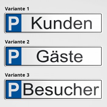 1 Stück Kennzeichen BESUCHER Parkplatzschild Nummernschild Besucher P, 7,99  €