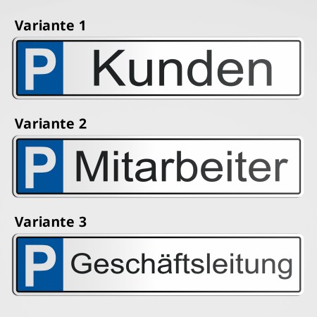 52 x 11 cm Schild Parkplatz "PRIVAT" 3 mm Alu-Verbund 