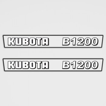 Kubota B1200 Aufkleber Set