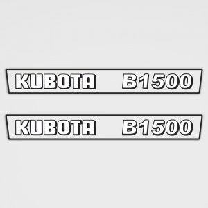 Traktor Aufkleber - Kubota B1500 Aufkleber Set