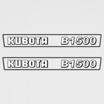 Kubota B1500 Aufkleber Set