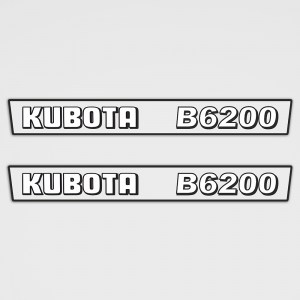 Traktor Aufkleber - Kubota B6200 Aufkleber Set