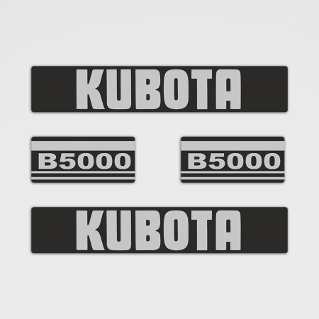Traktor Aufkleber - Kubota B5000 Aufkleber Set