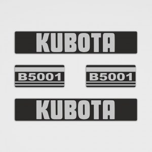 Traktor Aufkleber - Kubota B5001 Aufkleber Set