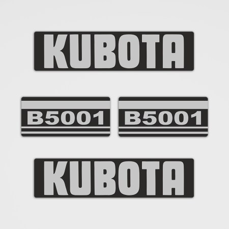 Traktor Aufkleber - Kubota B5001 Aufkleber Set