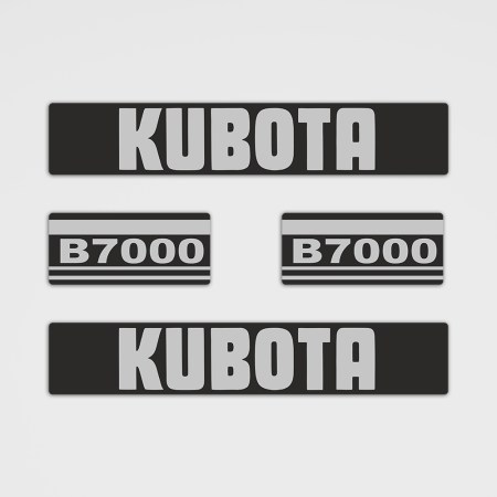 Traktor Aufkleber - Kubota B7000 Aufkleber Set