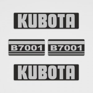Traktor Aufkleber - Kubota B7001 Aufkleber Set
