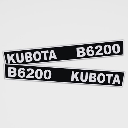 Traktor Aufkleber - Kubota B 6200 Aufkleber Set