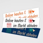 Aufkleber und Etiketten Shop - Hinweis und Verbotsaufkleber - Verkaufsförderung - Schaufensterbeschriftung - weitere Druckartikel - Aufkleber 