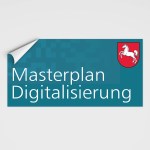 weitere Druckartikel - Aufkleber Masterplan Digitalisierung, stark haftend