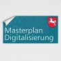 weitere Druckartikel - Aufkleber Masterplan Digitalisierung, stark haftend