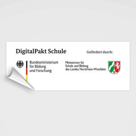 weitere Druckartikel - Digitalpakt Schule Aufkleber