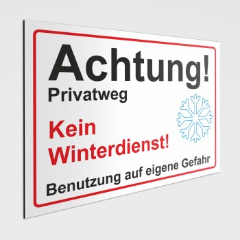 Privatweg kein Winterdienst