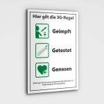 Aufkleber und Dekore - Hinweis und Verbotsaufkleber - Schilder Shop - Schilder und Werbeplanen - Schilder für Gastronomie, Hotels und Einzelhandel - Schilder für Gastronomie, Hotels und Einzelhandel - Abstands, Hygiene und Aufenthaltsregeln - 3G-Regel Au