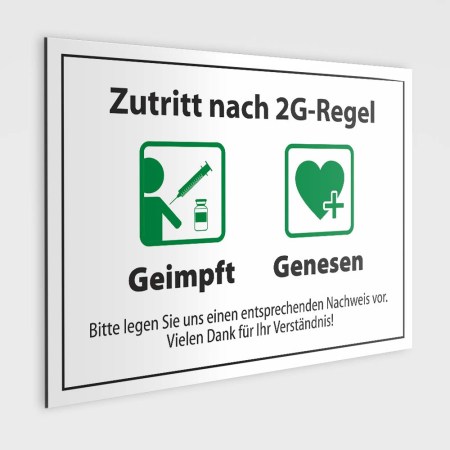 5 Hochwertige Aufkleber 2G Regel Schild 2G Regeln 2G Schild 2g Aufkleber
