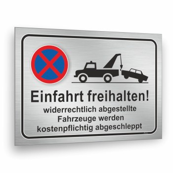 Einfahrt Ausfahrt Freihalten Parken Verboten Verbot Abschleppen Schild Aufkleber 