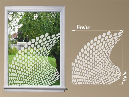Schöner Wohnen - Fensterfolien Sichtschutzfolien - Fensterfolien Motive Sichtschutz - Dekorationsfolie für Fenster - Sichtschutzfolie Fensterfolie in Sandstrahloptik 