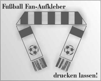 Fußball FAN Aufkleber drucken lassen