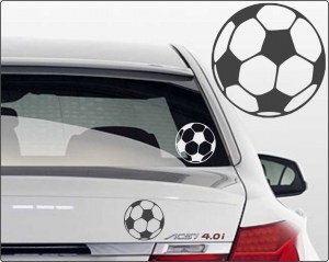 Aufkleber Fun-Sport und Hobby - Autoaufkleber Fußball Aufkleber - Fußballsticker Sticker Fussball