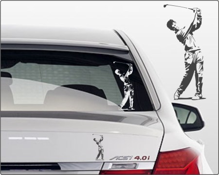 Aufkleber Fun-Sport und Hobby - Golfsport Autoaufkleber Aufkleber golfen - Golfsport Auto-Aufkleber