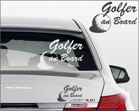 Aufkleber Fun-Sport und Hobby - Golfsport Autoaufkleber Aufkleber golfen - Aufkleber Golfspieler