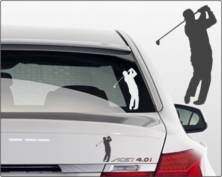 Aufkleber Fun-Sport und Hobby - Golfsport Autoaufkleber Aufkleber golfen - Golfer Aufkleber fürs Auto