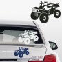 Motorradaufkleber Bikestyle - Aufkleber Fun-Sport und Hobby - Autoaufkleber Motocross Aufkleber - Aufkleber quad