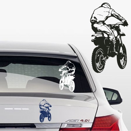 Motorradaufkleber Bikestyle - Aufkleber Fun-Sport und Hobby - Autoaufkleber Motocross Aufkleber - Aufkleber motocross
