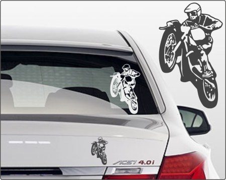 Motorradaufkleber Bikestyle - Aufkleber Fun-Sport und Hobby - Autoaufkleber Motocross Aufkleber - Sticker motocross