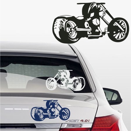 Motorradaufkleber Bikestyle - Aufkleber Fun-Sport und Hobby - Autoaufkleber Biker Motorrad Aufkleber - Custom Biker Sticker für Autos