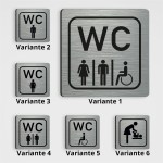 Schilder Shop - Schilder und Magnetfolien - Schilder für Gewerbe/Unternehmen - Türschilder - Wegweiser für WC, Umkleiden und Duschen - WC Hinweisschild WC Schild Damen, Herren, Behinderten - WC