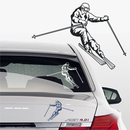Sticker Autoaufkleber Snowboard Skiing SBN-010 Aufkleber 
