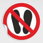 Aufkleber und Etiketten Shop - Hinweis und Verbotsaufkleber - Verboten Schilder -  Verbotsaufkleber - Nicht betreten Aufkleber