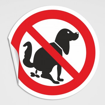 Hunde verboten Aufkleber