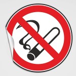 Hinweis und Verbotsaufkleber - Rauchen verboten Aufkleber