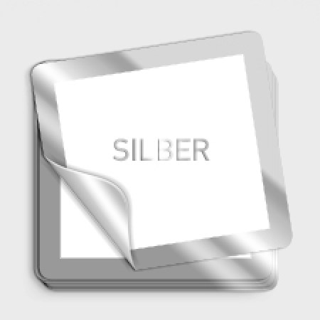 weitere Druckartikel - Silberne Etiketten