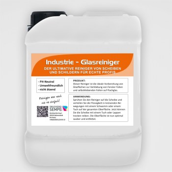 Industrie Glasreiniger 5 Liter Gebinde