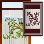 Aufkleber und Dekore - Schöner Wohnen - Fensterfolien Sichtschutzfolien - Fensterfolien Motive Sichtschutz - Dekorationsfolie für Fenster - Glasgravurfolien Fenster Glastüren