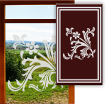 Aufkleber und Dekore - Schöner Wohnen - Fensterfolien Sichtschutzfolien - Fensterfolien Motive Sichtschutz - Dekorationsfolie für Fenster - Sandstrahlfolie Fensterdekoration