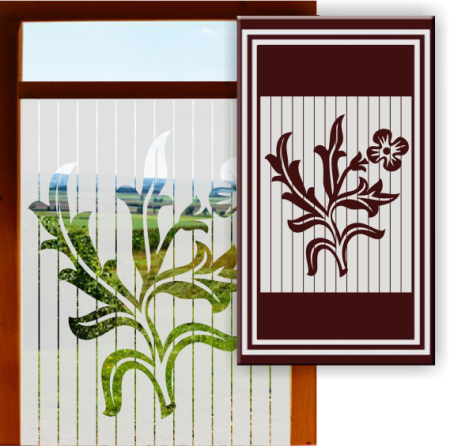 Aufkleber und Dekore - Schöner Wohnen - Fensterfolien Sichtschutzfolien - Fensterfolien Motive Sichtschutz - Dekorationsfolie für Fenster - Fenstersticker Milchglas