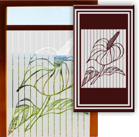 Aufkleber und Dekore - Schöner Wohnen - Fensterfolien Sichtschutzfolien - Fensterfolien Motive Sichtschutz - Dekorationsfolie für Fenster - Glasdekorfolie selbstklebend