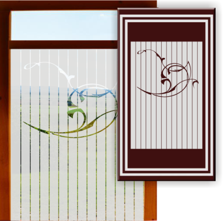 Aufkleber und Dekore - Schöner Wohnen - Fensterfolien Sichtschutzfolien - Fensterfolien Motive Sichtschutz - Dekorationsfolie für Fenster - Klebefolie Frosteffekt