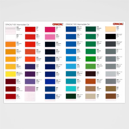 Folien und Werbetechnik - Farbfolien - Farbfolien - glänzend - Klebefolien Oracal 651
