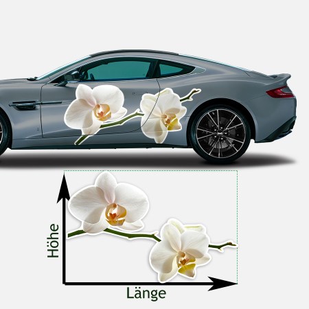 Aufkleber und Dekore - Autoaufkleber - Autoaufkleber Blumen - Blumenaufkleber im Druck 