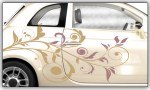 Aufkleber und Dekore - Autoaufkleber - Autoaufkleber Blumen - Autoaufkleber Blumenranke 
