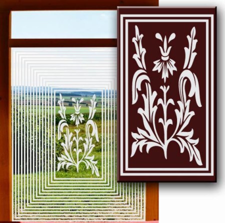 Schöner Wohnen - Fensterfolien Sichtschutzfolien - Fensterfolien Motive Sichtschutz - Dekorationsfolie für Fenster - Fensterklebefolie Frosteffekt