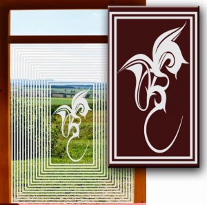 Schöner Wohnen - Fensterfolien Sichtschutzfolien - Fensterfolien Motive Sichtschutz - Dekorationsfolie für Fenster - Milchglas Folie für Fenster