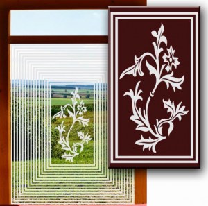 Schöner Wohnen - Fensterfolien Sichtschutzfolien - Fensterfolien Motive Sichtschutz - Dekorationsfolie für Fenster - Sichtschutz für Küchenfenster
