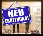 Aufkleber und Dekore - Für den Einzelhandel, Schaufenster-Schaufensteraufkleber - Neueröffnung, Preissturz, Prozente, Rabatte, Aktionen, SALE - NEUERÖFFNUNGS Aufkleber oder als Adhäsionsfolie.