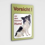 Aufkleber und Dekore - Hinweis und Verbotsaufkleber - Schilder Shop - Schilder und Werbeplanen - Hundewarnschilder Achtung, Vorsicht Hund - Hundeaufkleber und Hundeschilder Shop! - Chihuahua Schild - Vorsicht vor dem bisschen Hund!